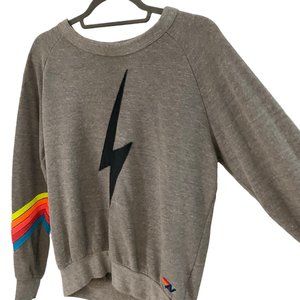 AVIATOR NATION: XS Neon Stripe Sweater